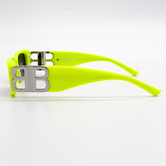 NEW BALENCIAGA BB0096S 008 SQUARE YELLOW UNISEX SUNGLASSES BALENCIAGA - Picture 7 of 13